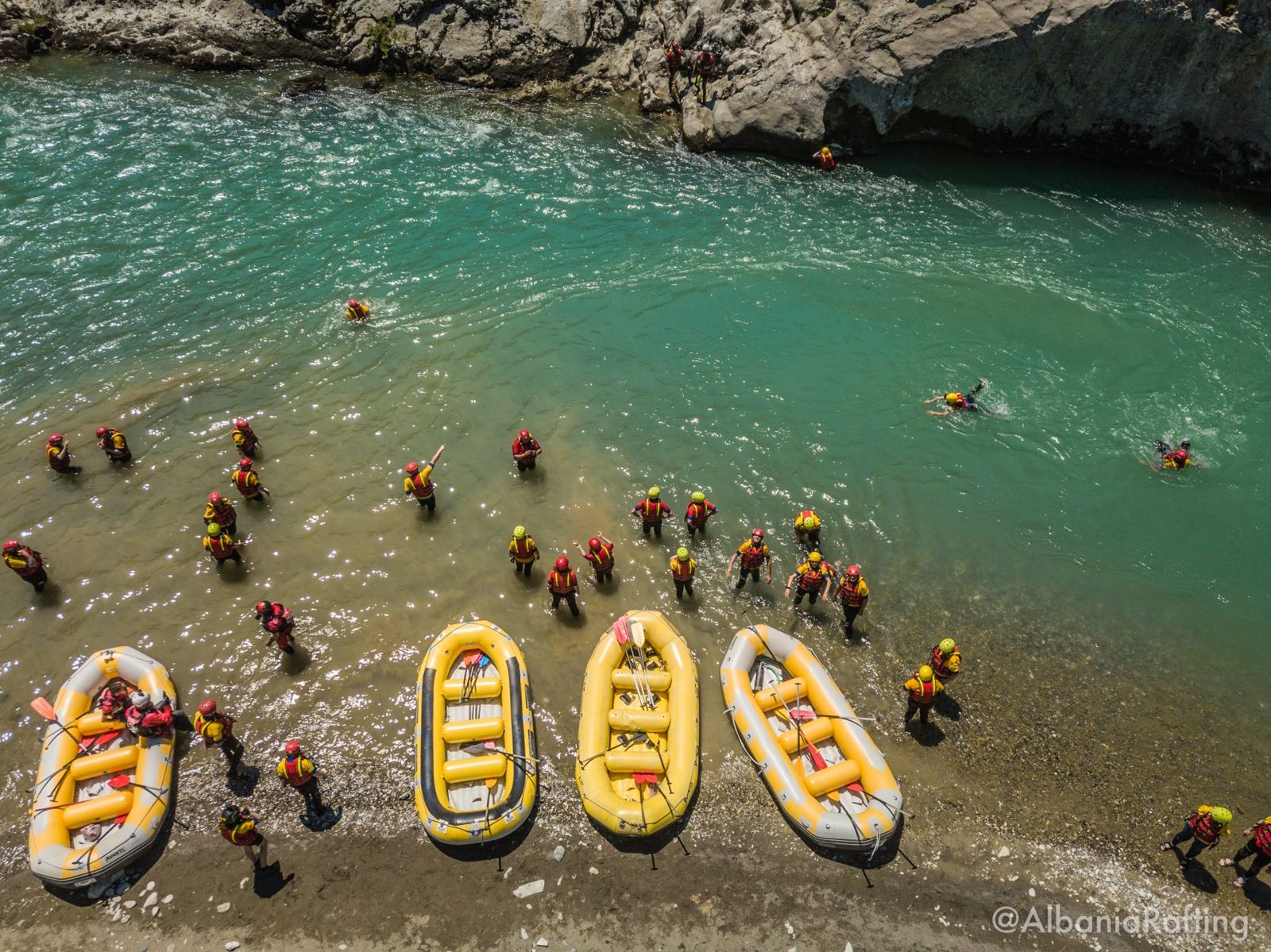 Rafting In Vjosa River Permet Albania — gallery photo