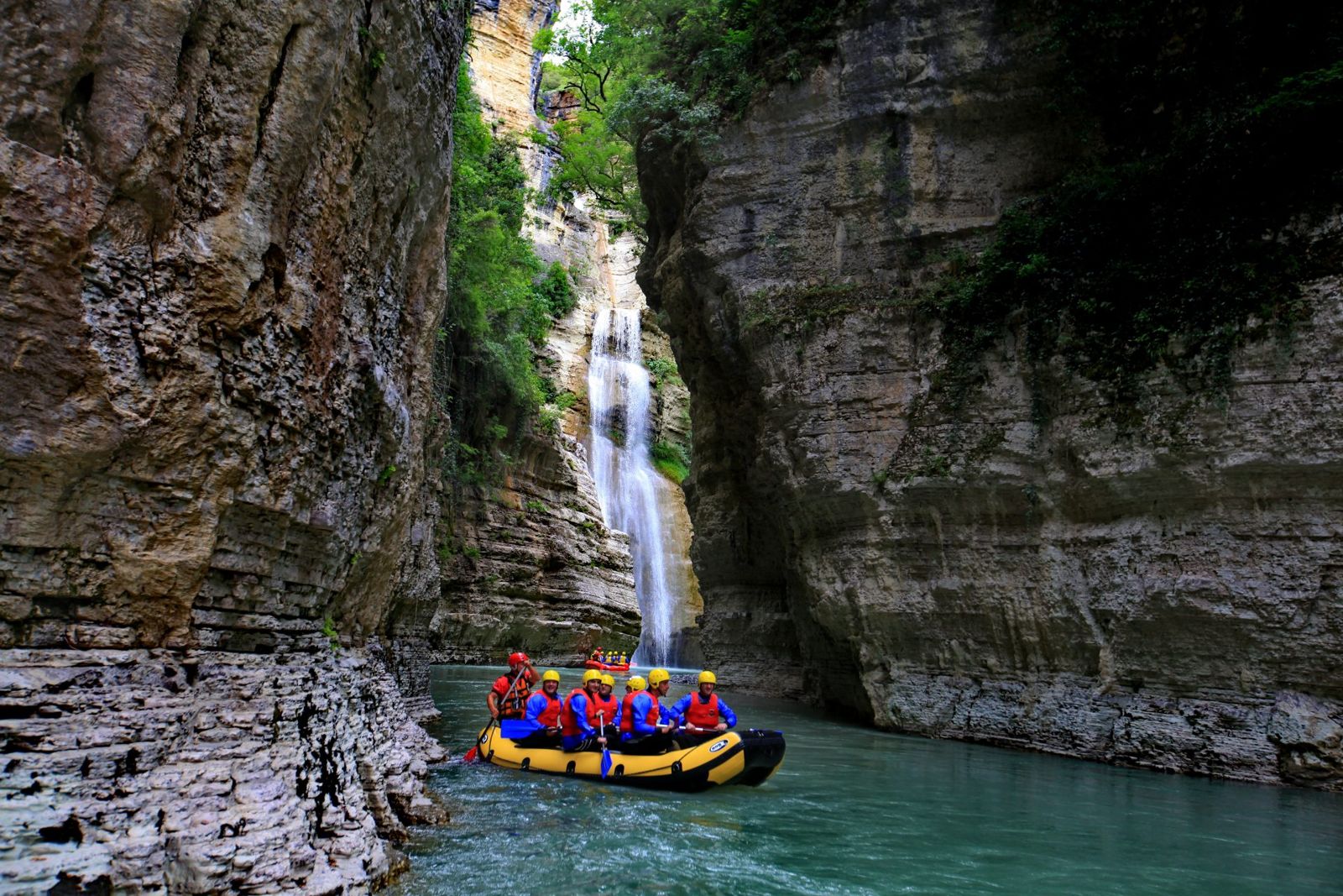 Rafting in Osumi Canyon Berat Albania — gallery photo