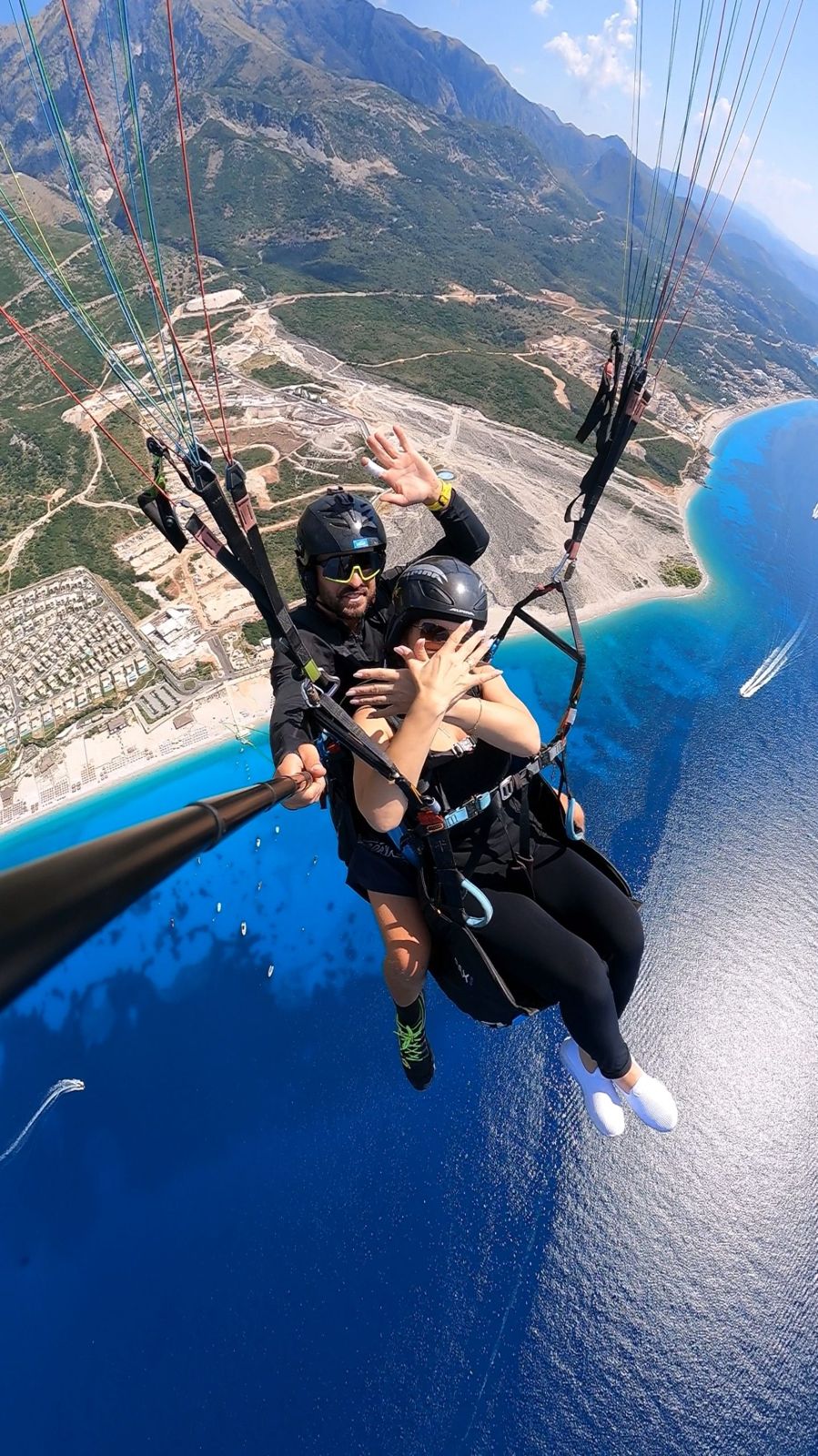 Paragliding in Southern Albania in Llogara National Park — gallery photo